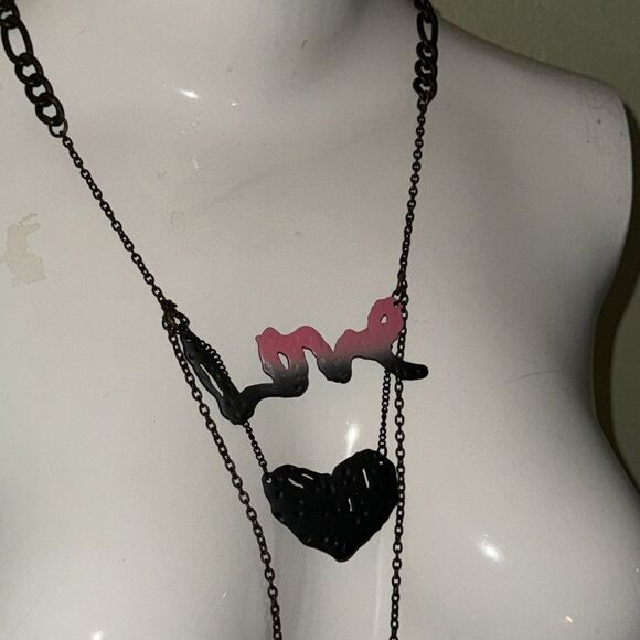 Love double chain necklace - Picture 4 of 5